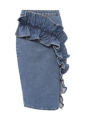 LOST INK  DENIM FRILL PENCIL